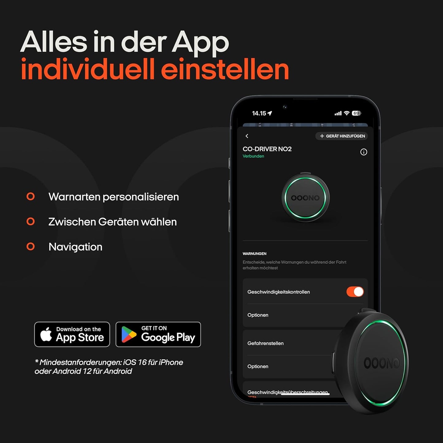 OOONO CO-Driver NO2 [NEW Model  2025